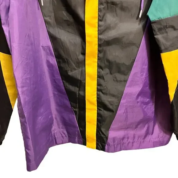 MTV Music Television Windbreaker Hoodie Colorblock WIndbreaker 2020 Jacket - Picture 4 of 12